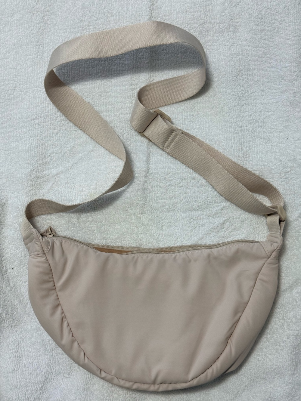Neutral Beige Crossbody Sling Bag no brand